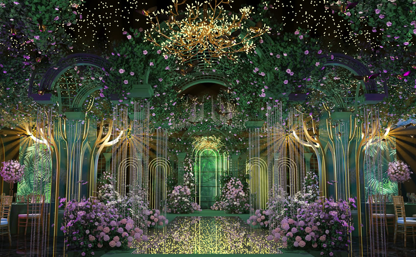 东城街道奇妙森林婚礼堂效果展示